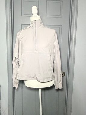 lululemon athletica Light gray/lavender all day breeze Half-Zip Pullover Jacket